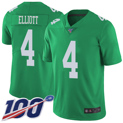 Men Philadelphia Eagles #4 Jake Elliott Limited Green Rush Vapor Untouchable NFL Jersey 100th Season Football->philadelphia eagles->NFL Jersey